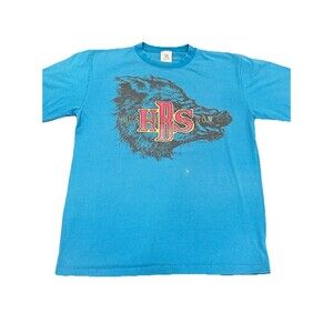 Hogs Breath Saloon Key West Worn Faded T-shirt Single Stitch 90s Vintage Blue